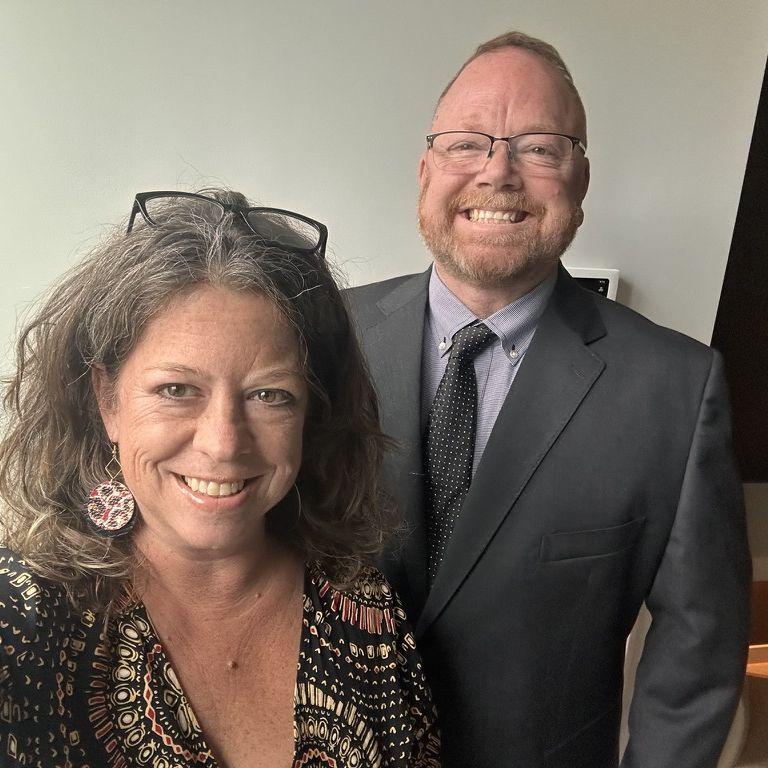 Dressed up for Madison & Noah's wedding, Fall 2025