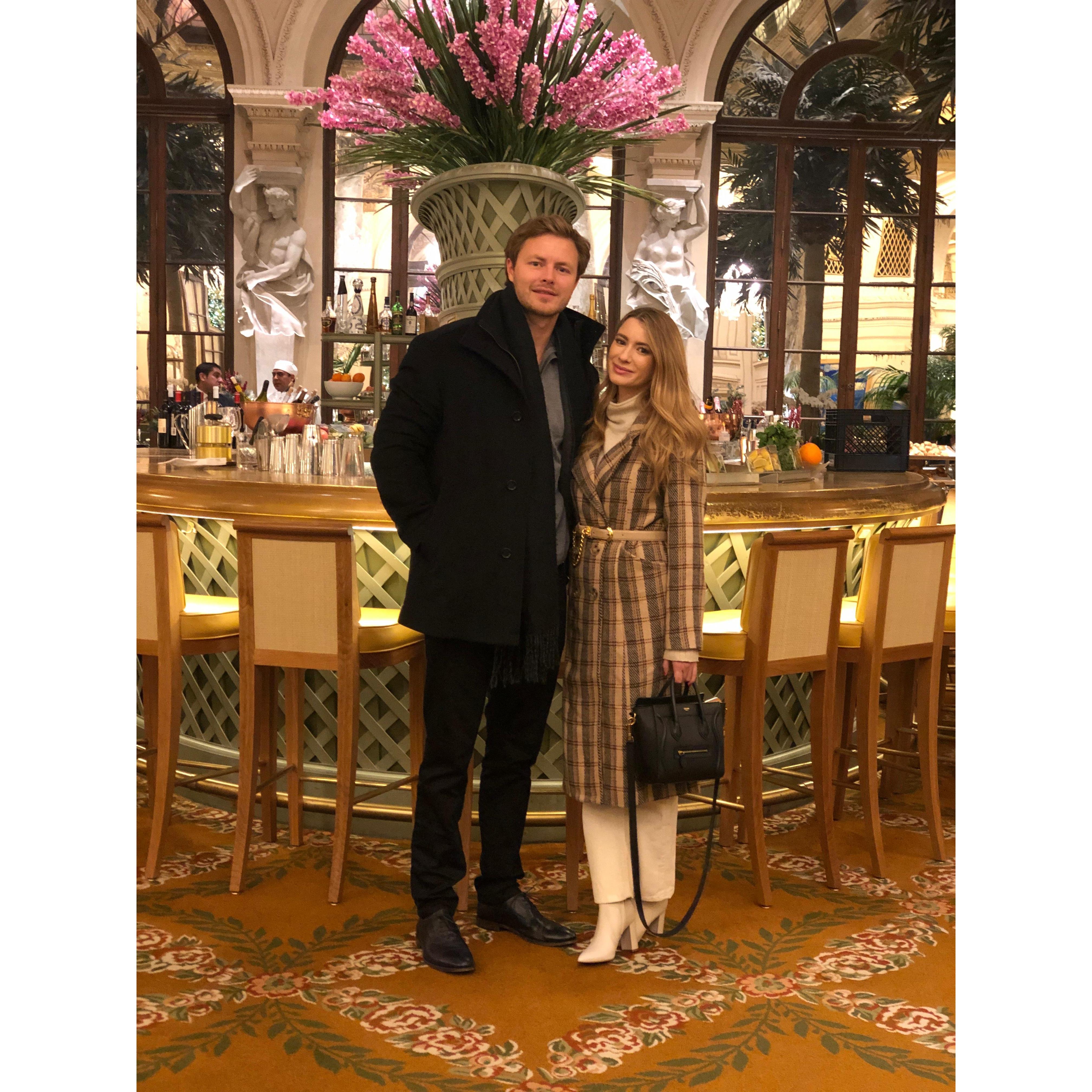 New York -  The trip we took to go ring shopping.