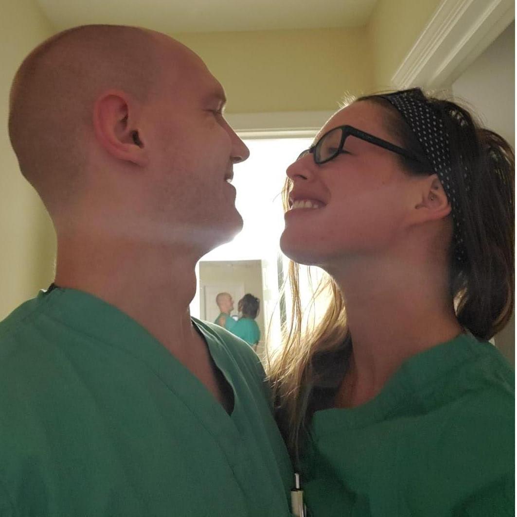 I think we knew each other about 2 weeks in this picture. Smitten from the start.