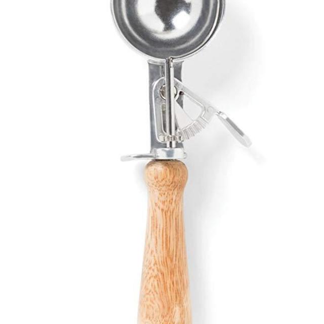 Fox Run 8664 Vintage Trigger Ice Cream Scoop, 1.5 x 9 x 2.5 inches, Brown