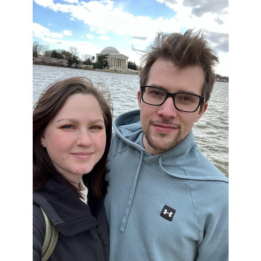 DC! It was cold... but the cherry blossom festival was going on too!