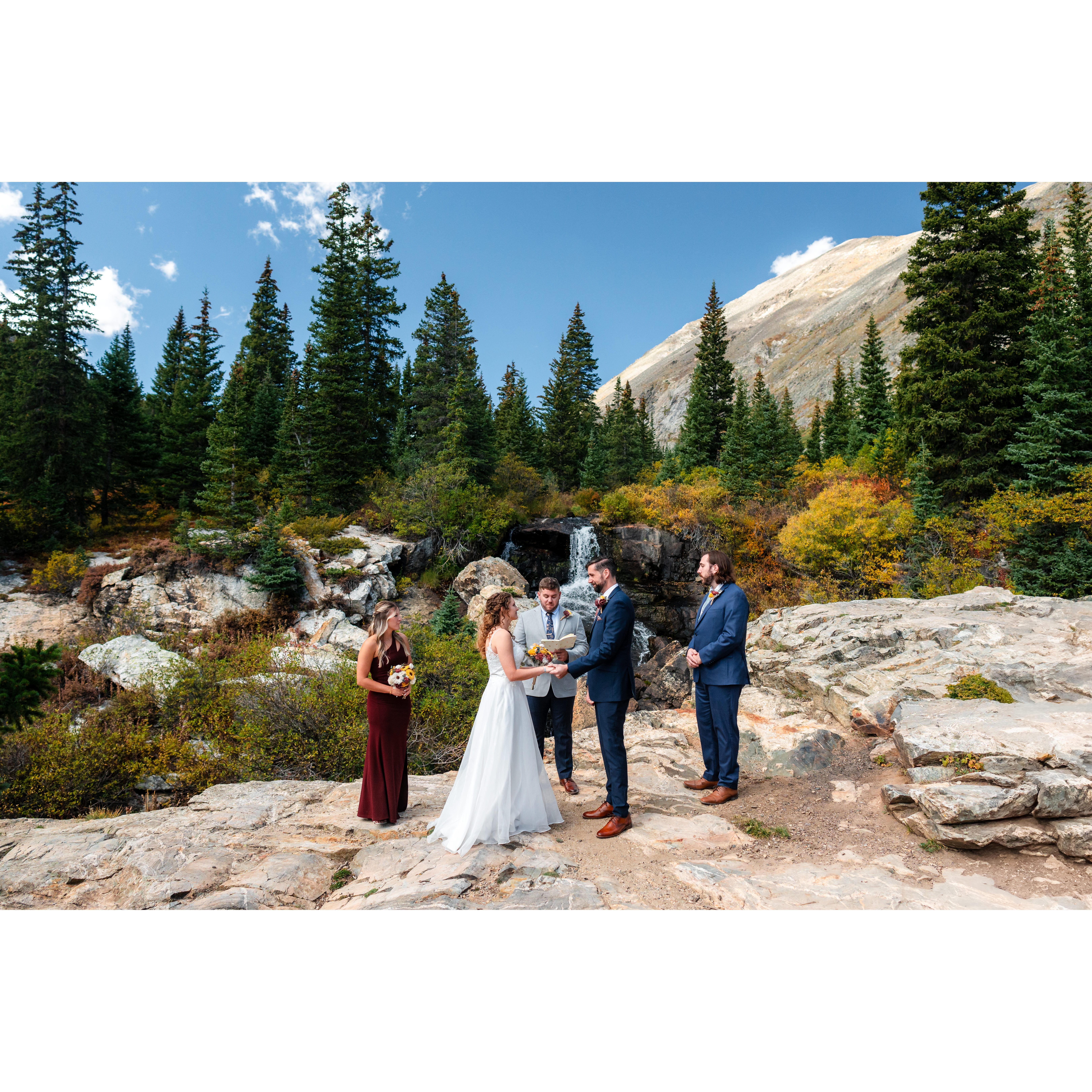 The weather was beautiful for the wedding ceremony, which included a poem written by Meaghan's grandfather and a letter from Craig's grandparents.