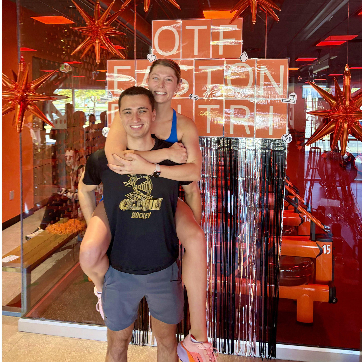 Working out at OrangeTheory.