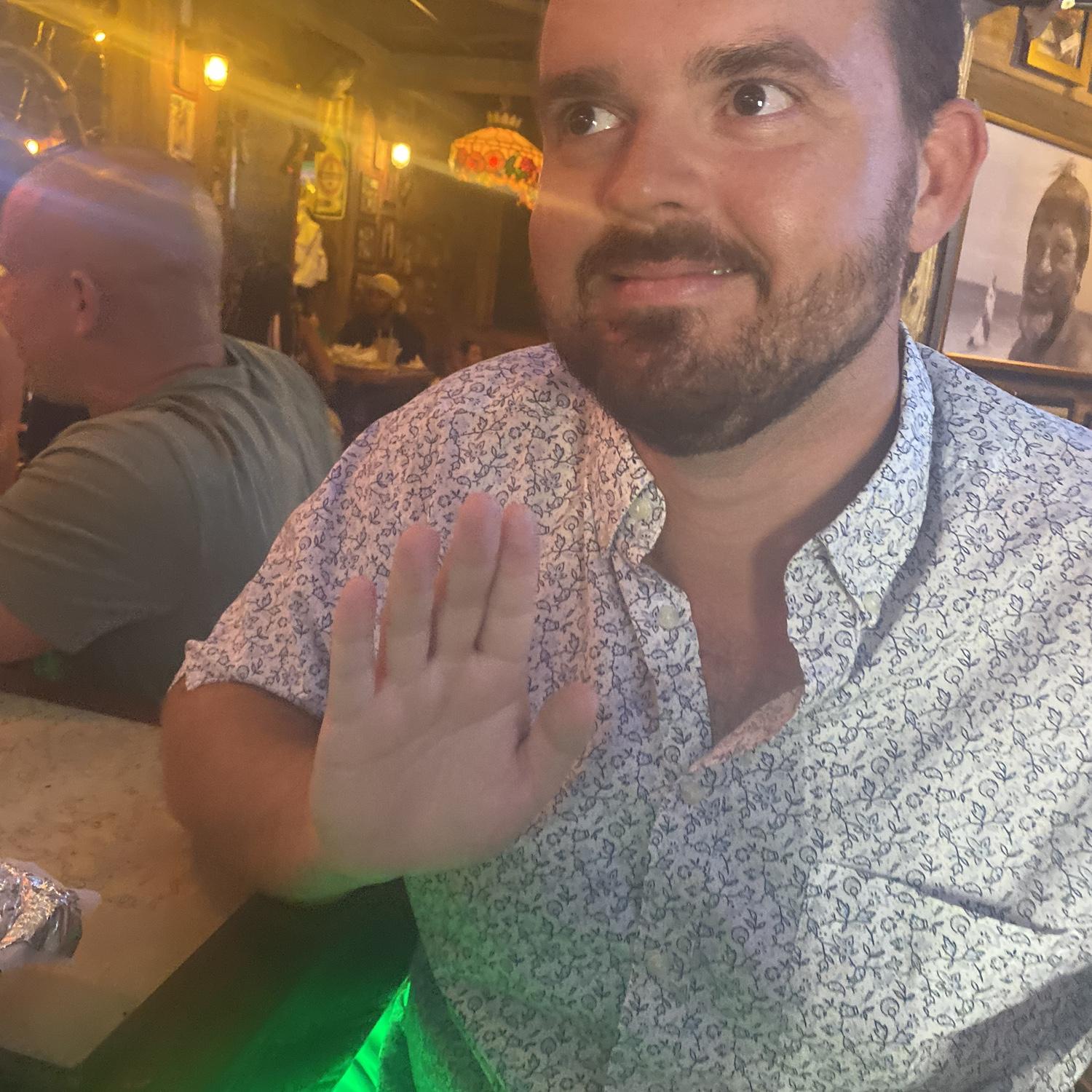First picture on Mari’s phone of John. She sent this to her brother Mike as proof of life during the date