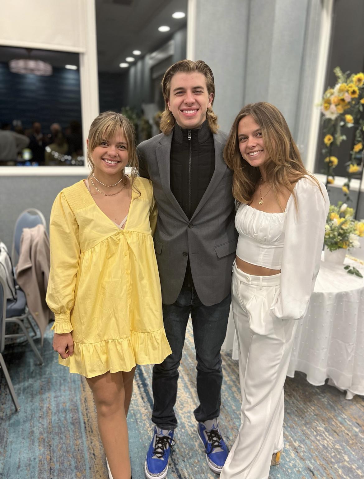 Engagement party picture with Olivia, TJ, and Madison