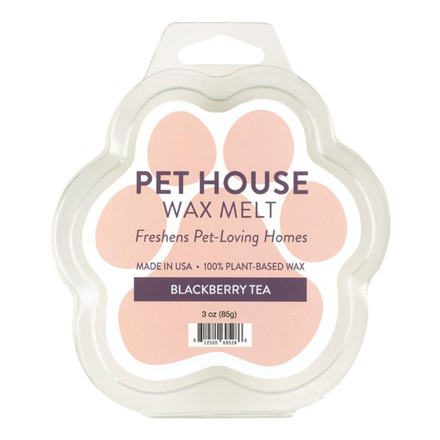 One Fur All Pet House Spring and Summer Wax Melts for Pet Odor, Natural, Plant Based Soy Wax Melts, Long Lasting Fragrance for Fresh Smelling Homes, Blackberry Tea
