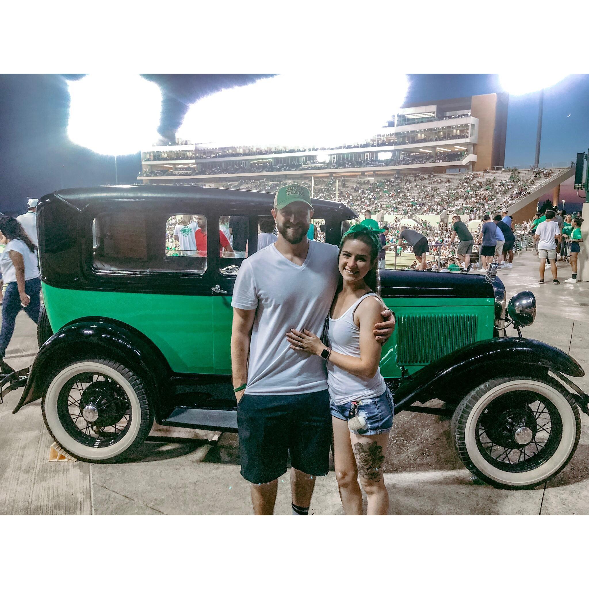 Year 4 at the UNT opening game!