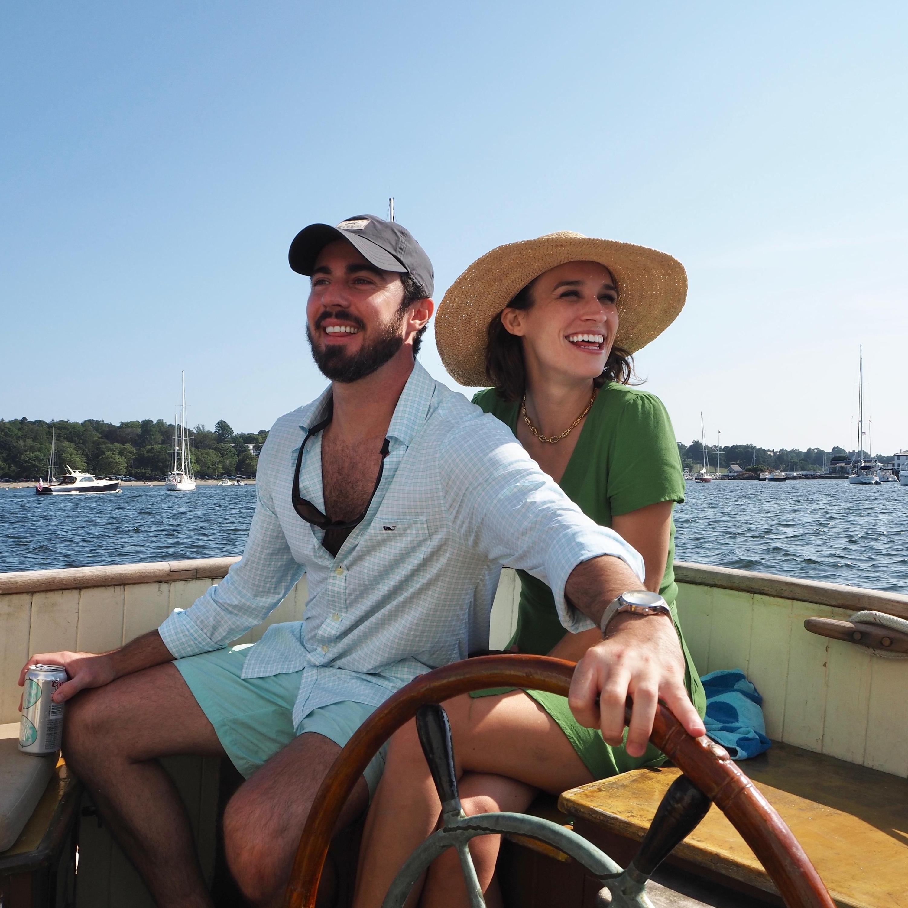 Dodging several expensive yachts in Newport Harbor.