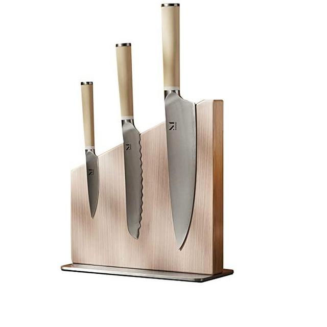 MATERIAL Knife Trio + Stand (Cool Neutral / White Ash)