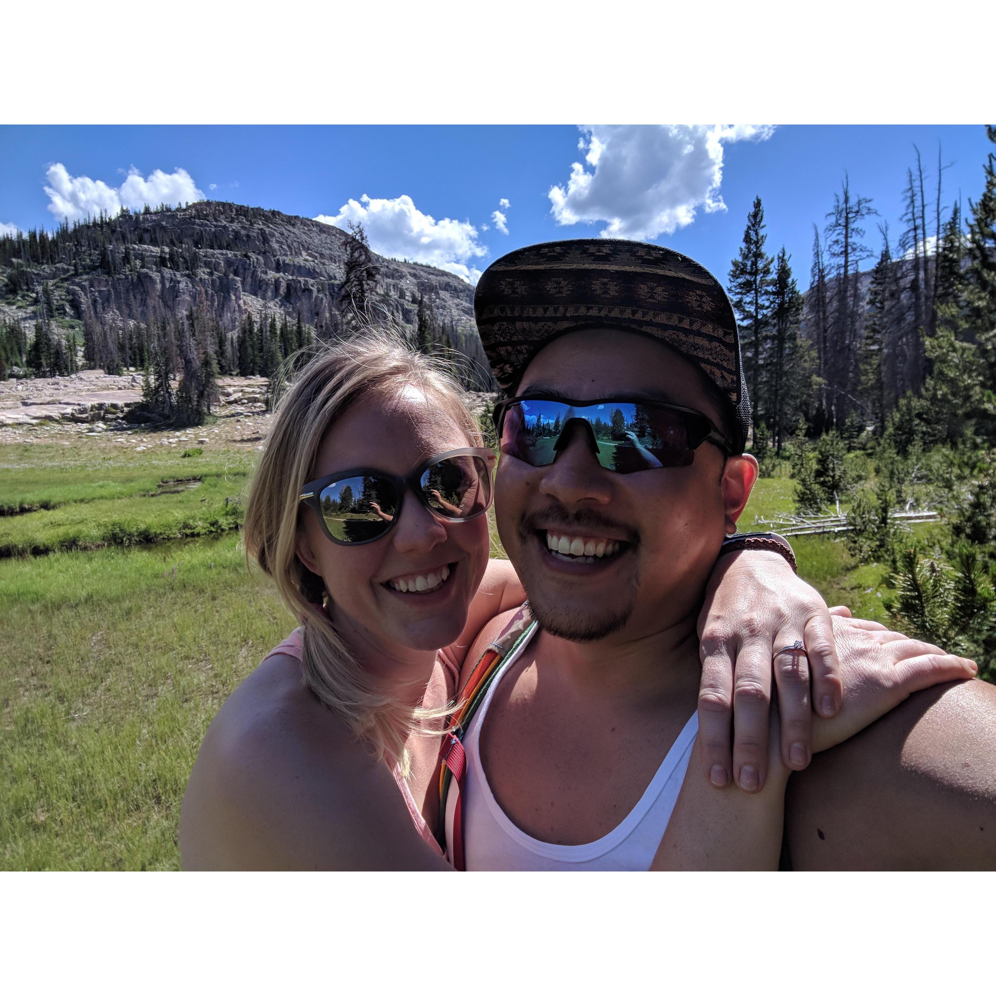 we love the Uinta mountains! this is where Dan proposed