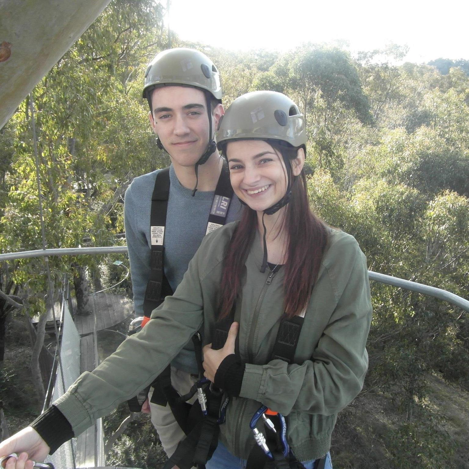 Zip-lining in Australia, 2016