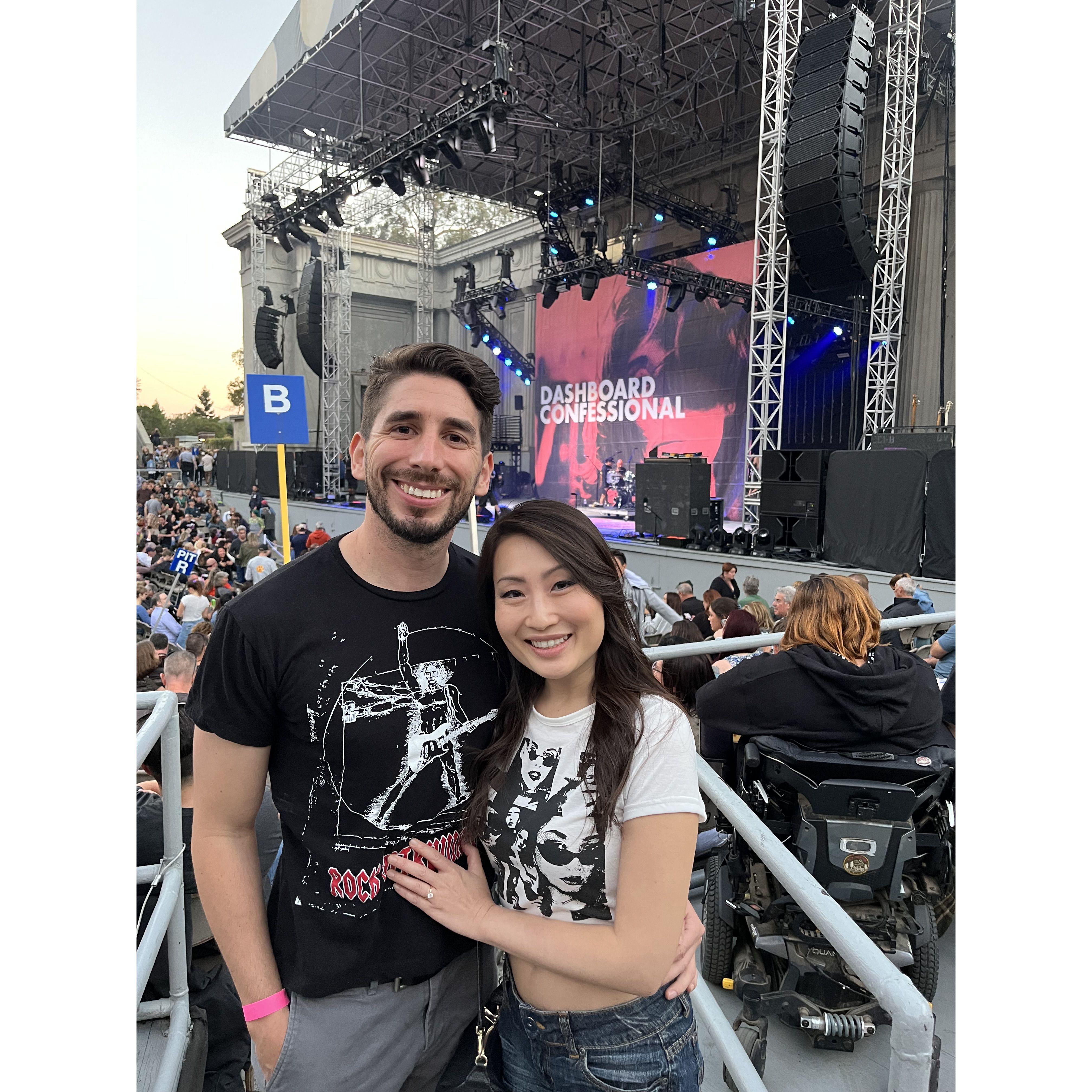 Counting Crows and Dashboard Confessional concert- Berkeley