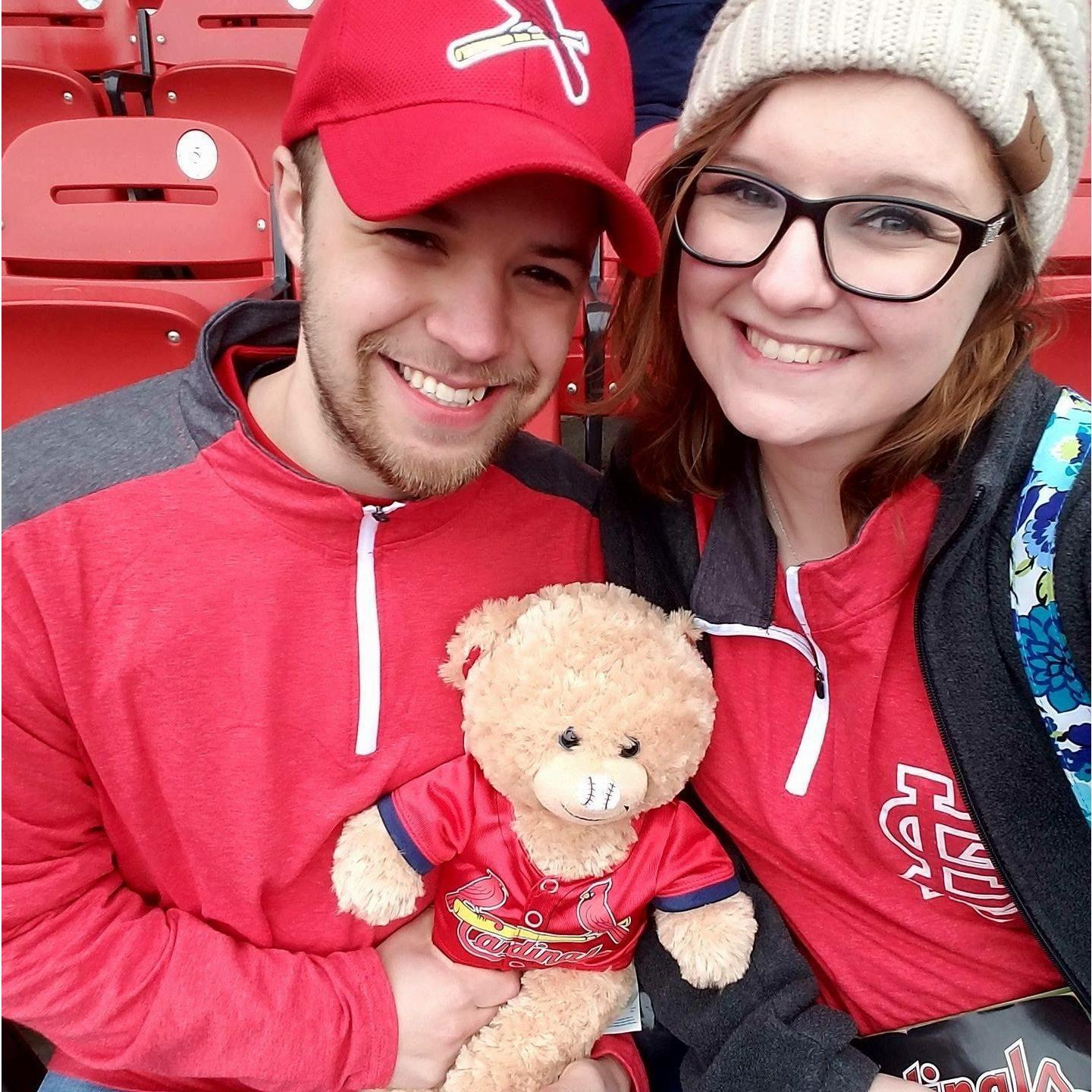 Our first baseball game together!
