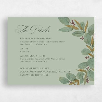 Laurel Green Wedding Enclosure - Nutmeg