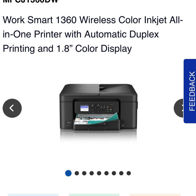 MFC-J1360DW | PrintersAIOs | PrintersAIOsFaxMachines | By Brother