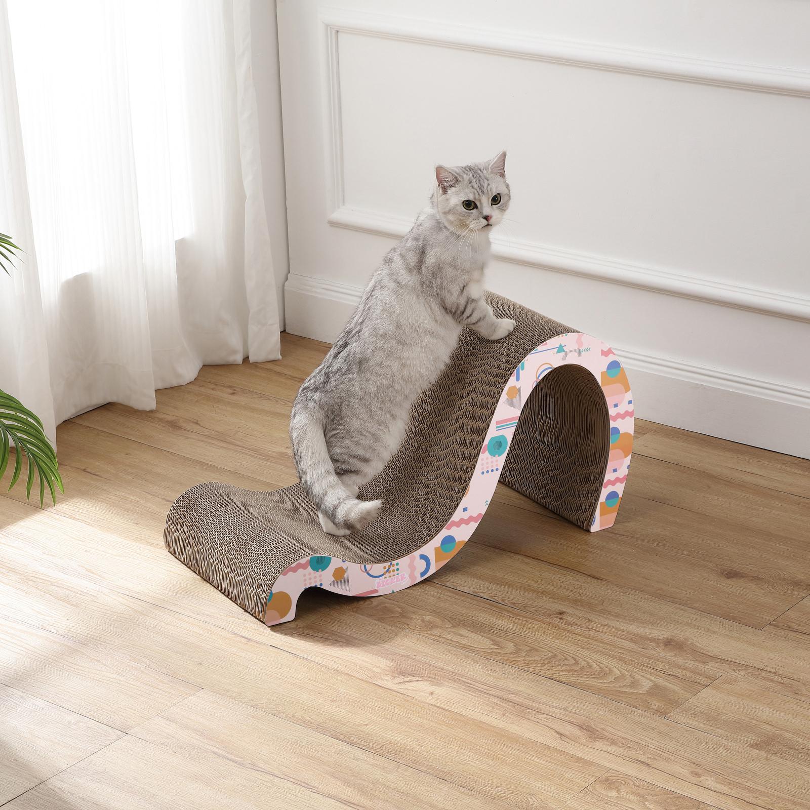The Licker Store, Kona Double-Sided Wave Cat Scratcher with Catnip