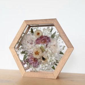 Flower Preservation - Hexagon Frame
