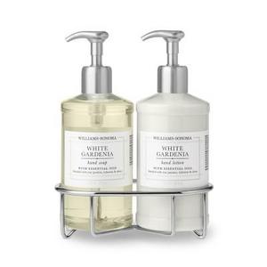 Williams Sonoma White Gardenia Hand Soap & Lotion, Deluxe 5-Piece Set