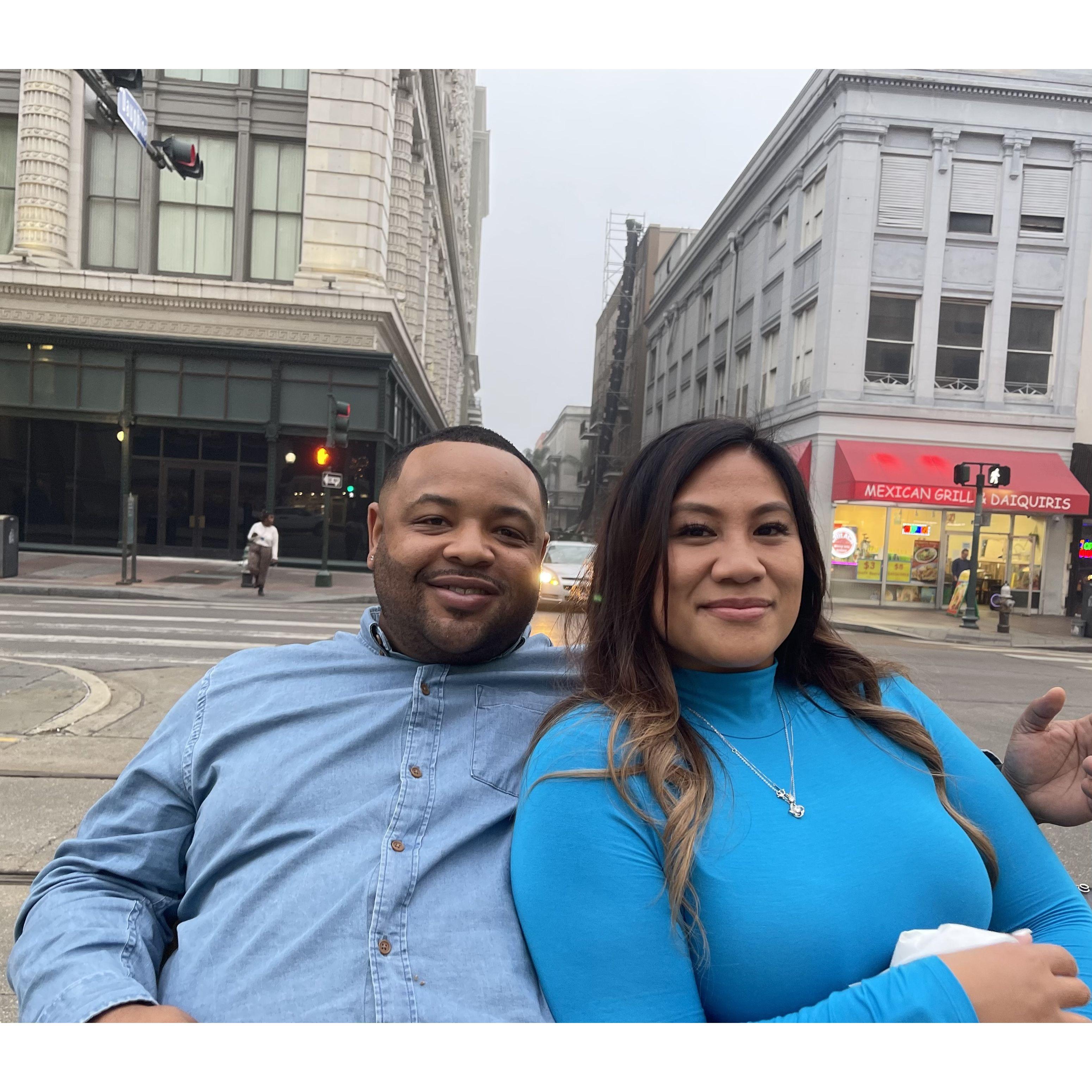 Horse (and by horse, I mean biker) and carriage ride through the great city of New Orleans.