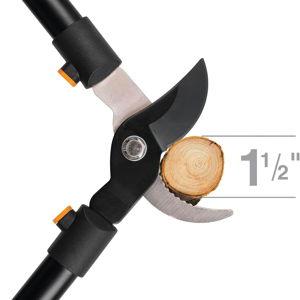 Fiskars 28" Loppers for Tree Trimming, Heavy Duty, Rust-Resistant Sharp Bypass Steel Blade Loppers, Branch Cutter up to 1.5" Diameter Cut Capacity, Shock-Absorbing Handle, Garden Tools