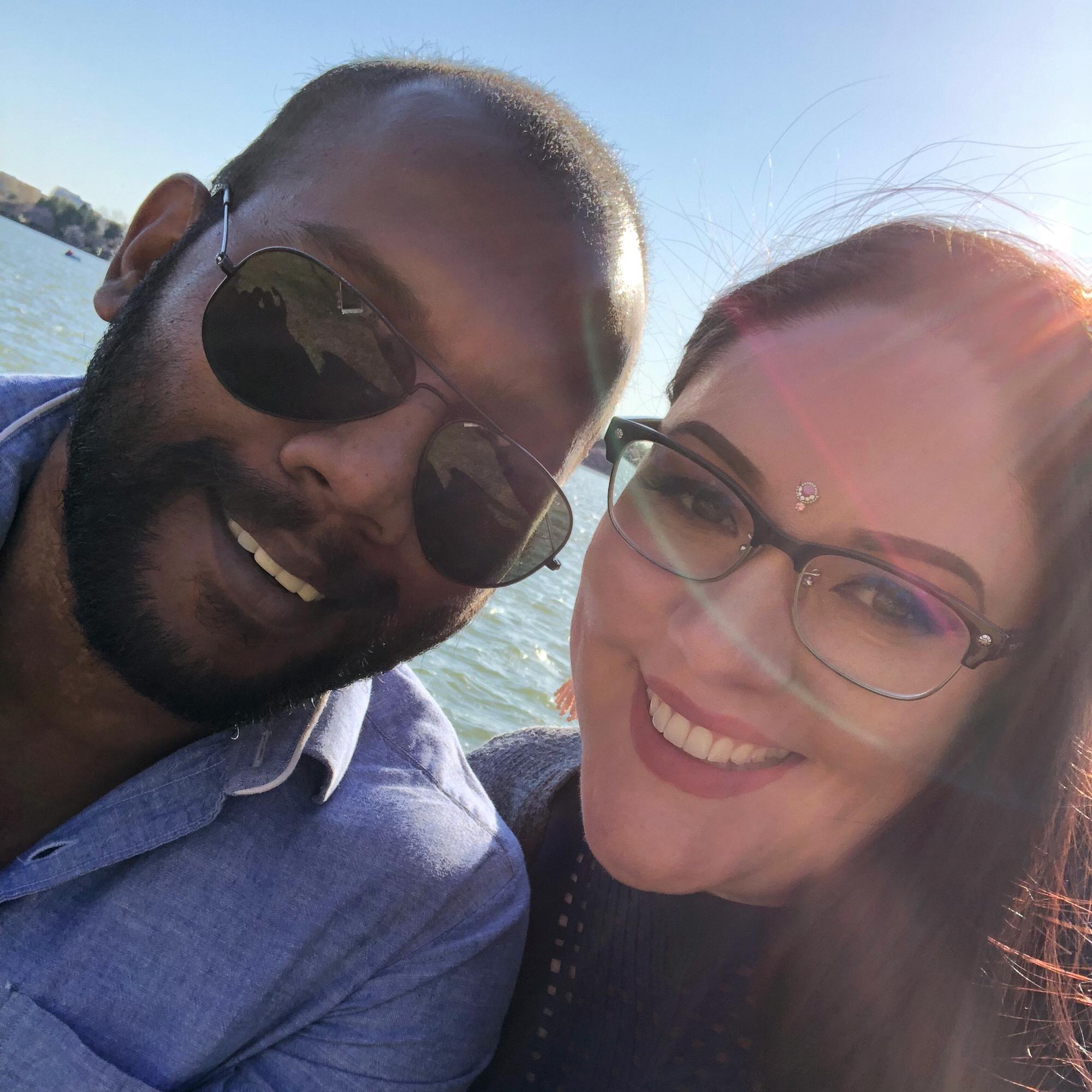 Selfies in DC - nothing special here other than we look pretty glow-ey