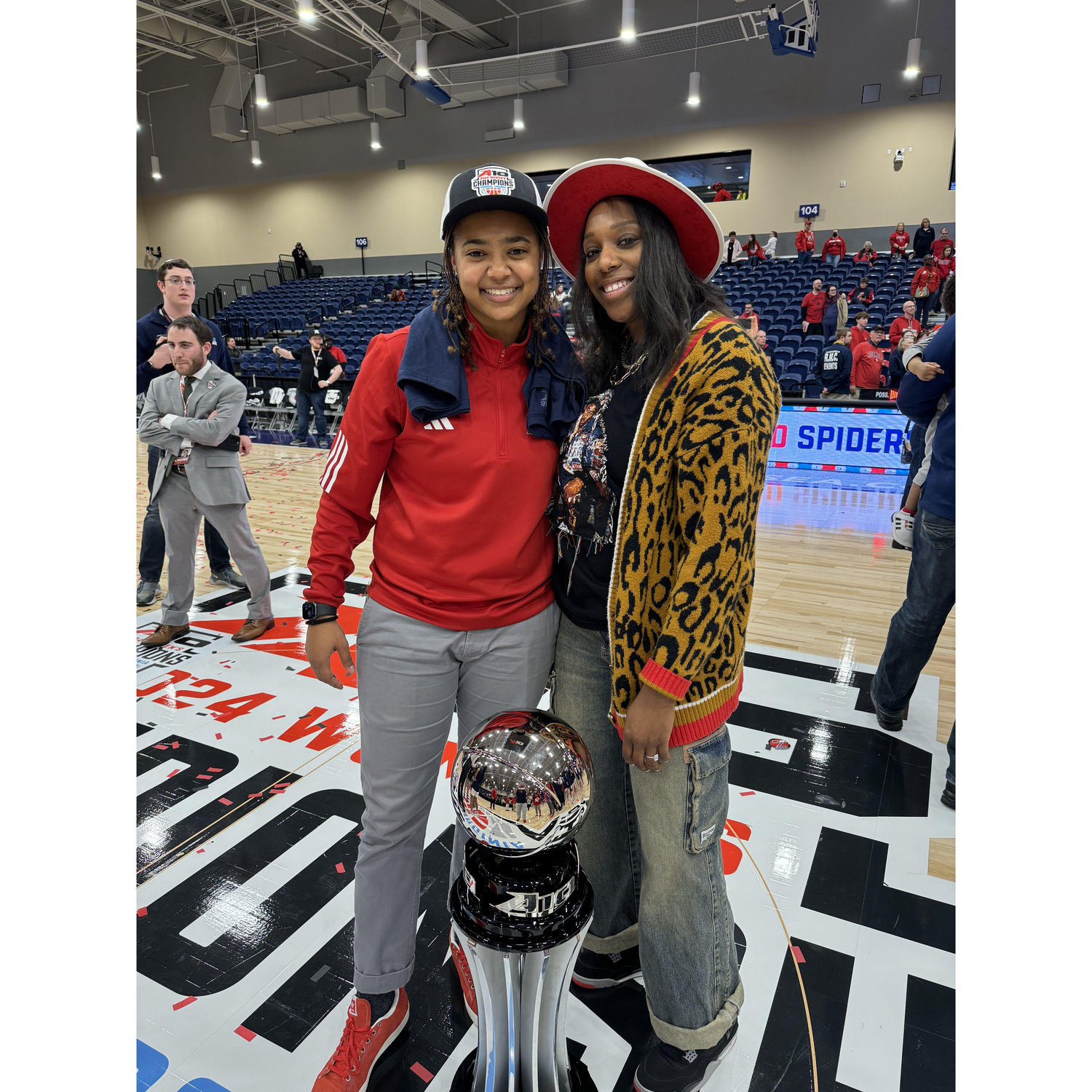 One (or both of us) won an A10 Women's Basketball Championship!