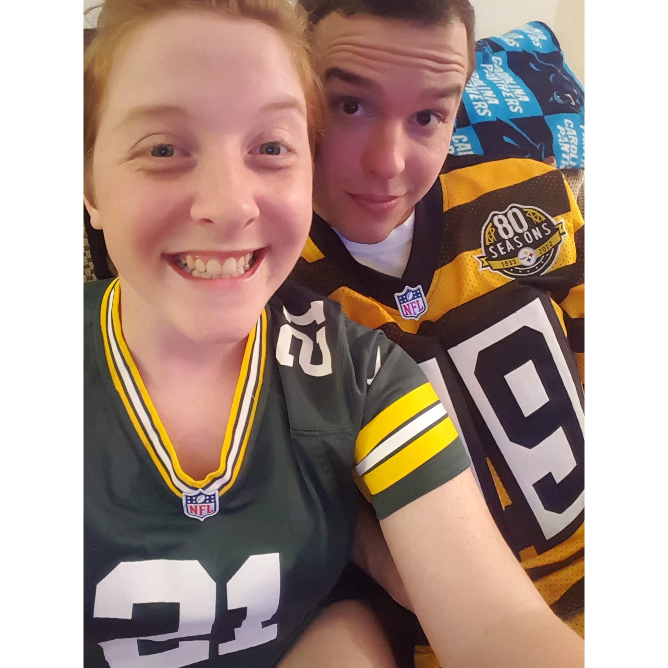 Anyone who knows me knows that I am not a big sports fan. Then I discovered Ha Ha Clinton-Dix. We mostly cheer on the Steelers and the Panthers though. Here's to them going to Super Bowl LIV.