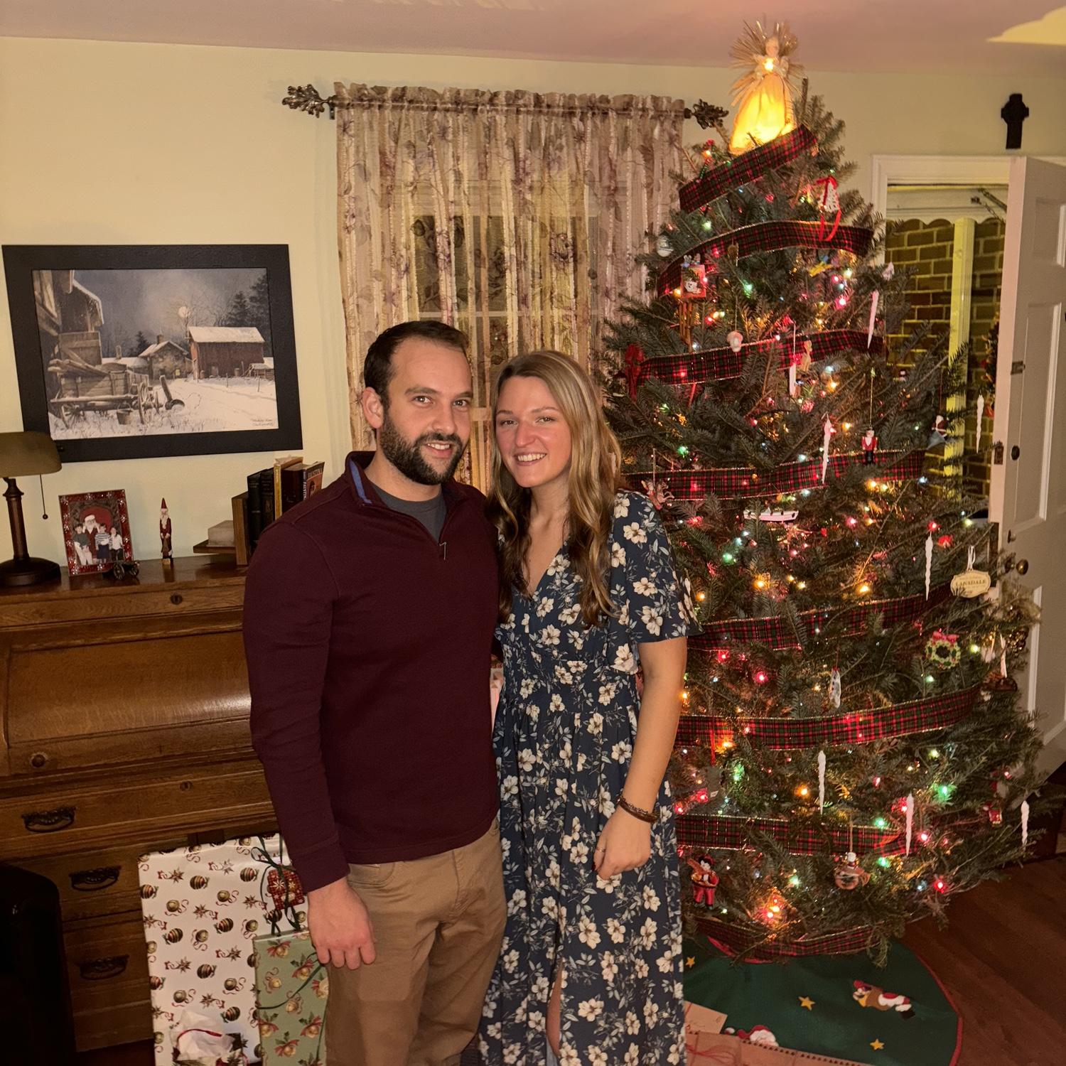 Our first Christmas together! We spent hours together in the car traveling between family events, and still liked each other afterwards!