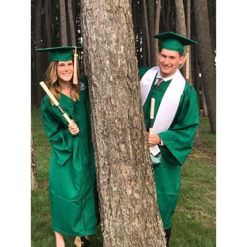 MSU graduation - May 2018 (one year after our first date!)