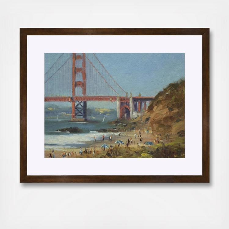 Nw Art Bakers Beach Framed Wall Art Zola