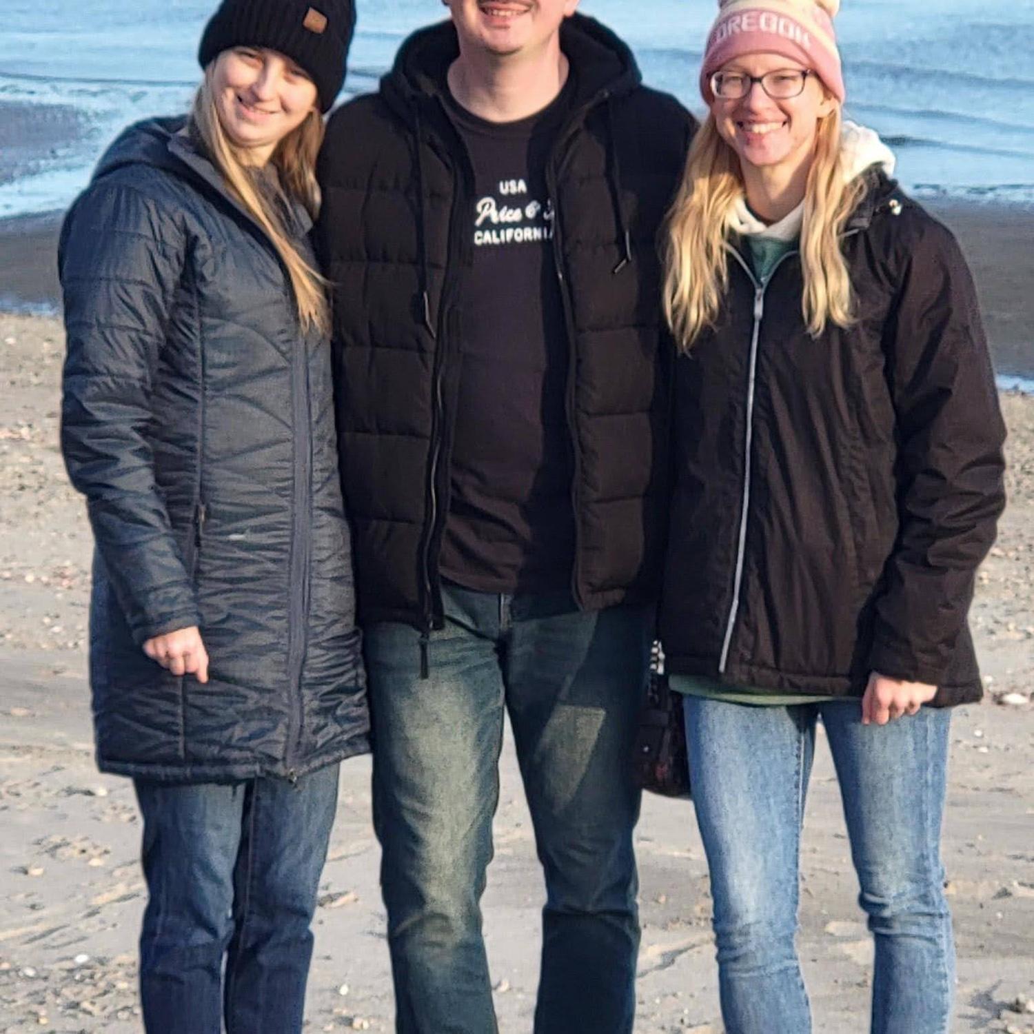 Picture on the beach in CT