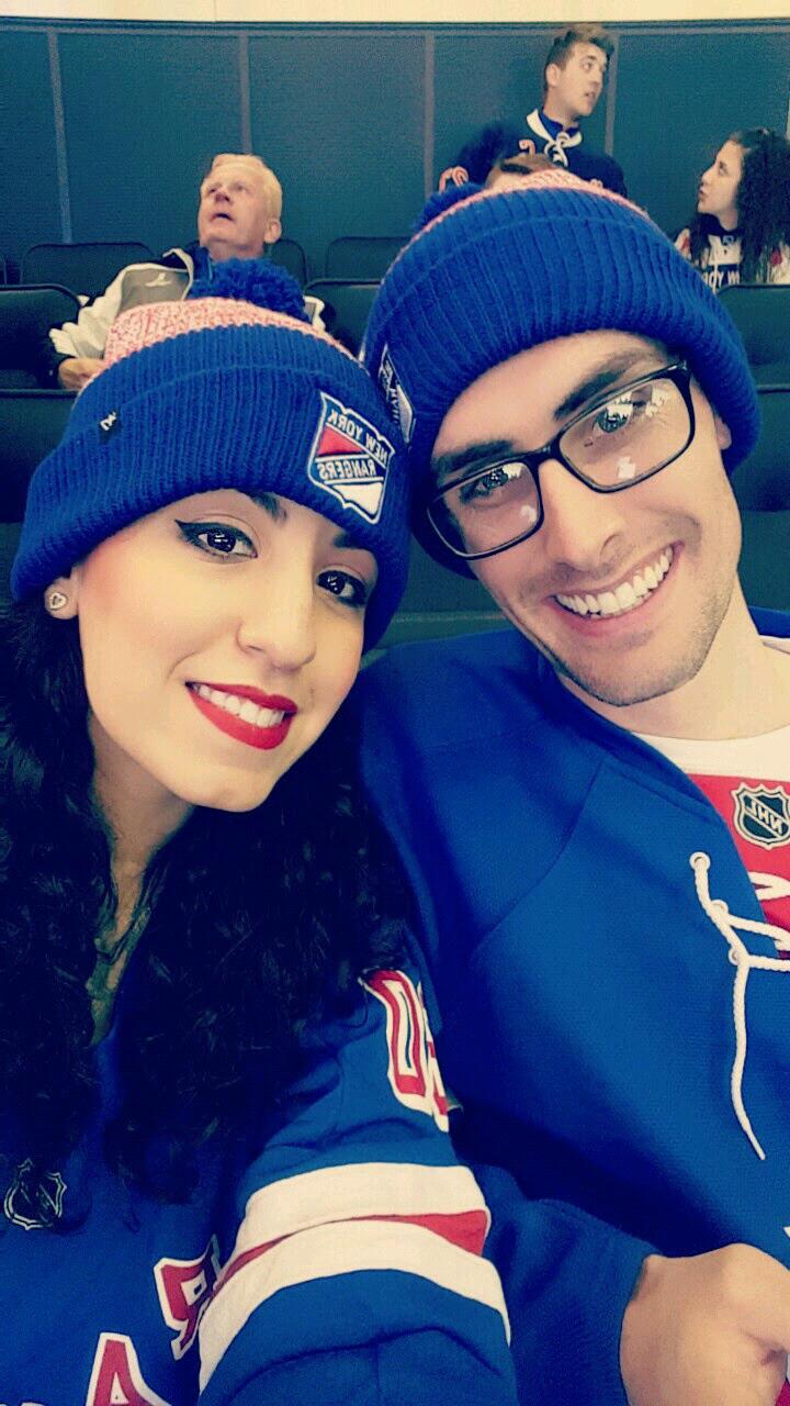 Our first Rangers game!