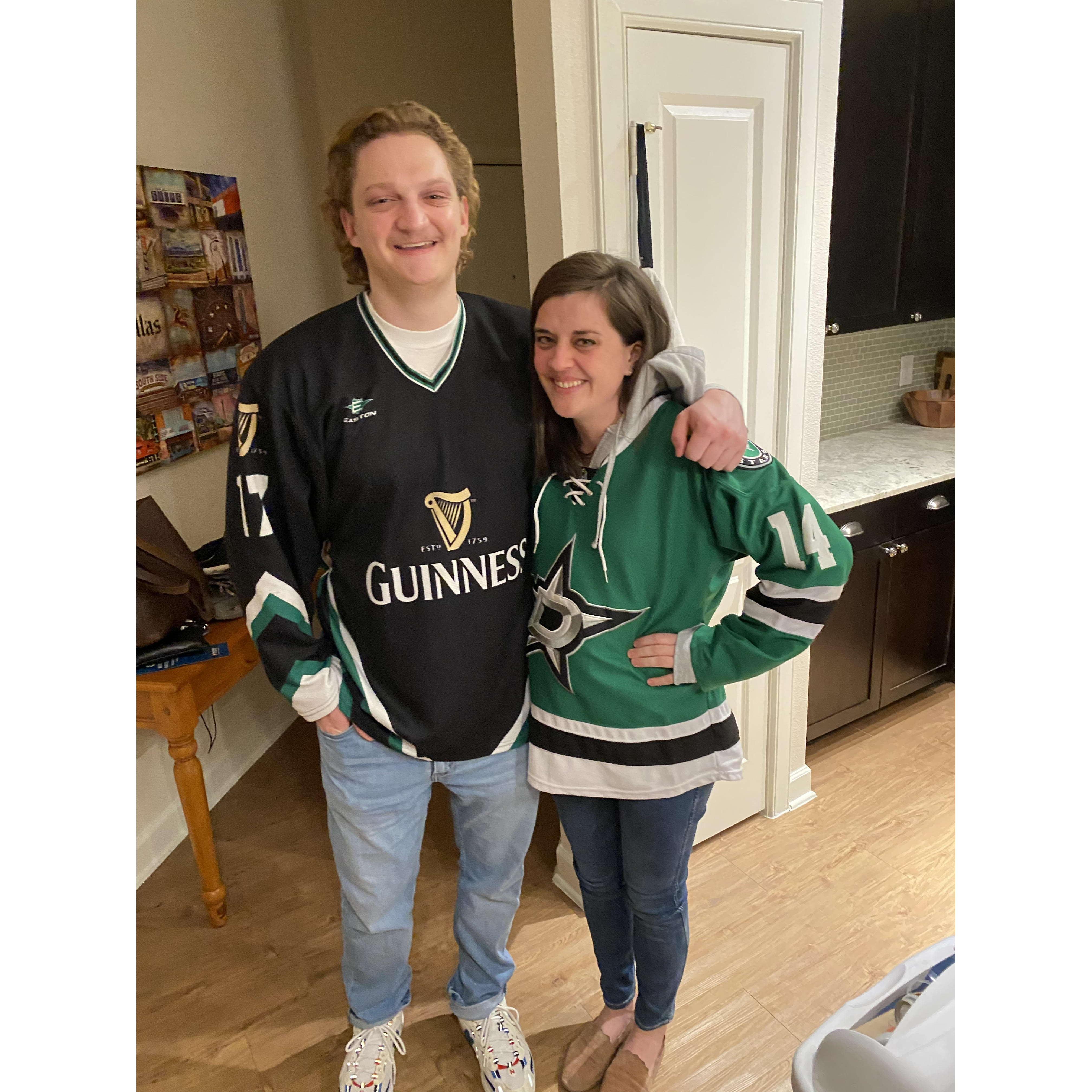 Nothing says "Super Bowl" like supporting the Dallas Stars!