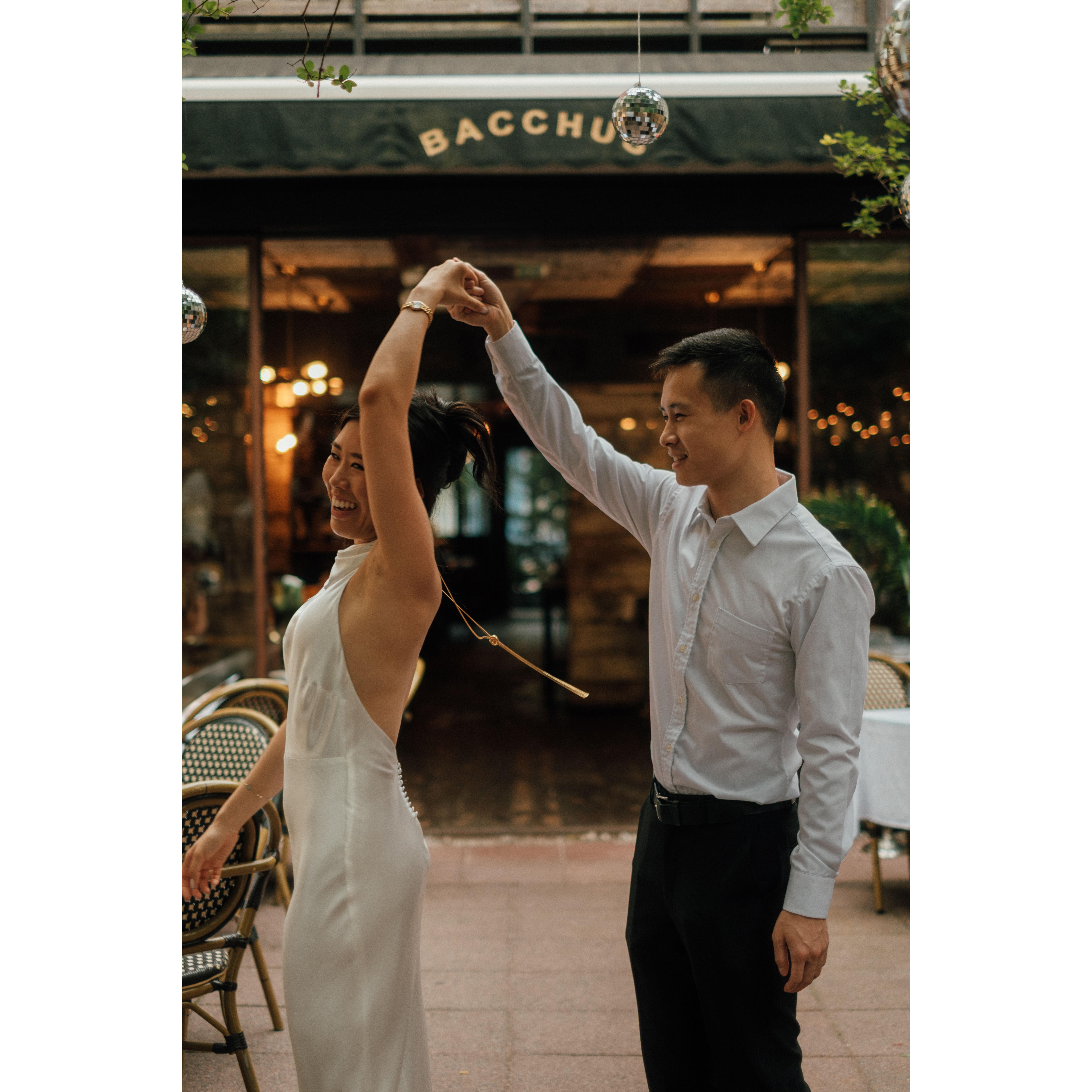 June 2024 - Our engagement party in Brooklyn!