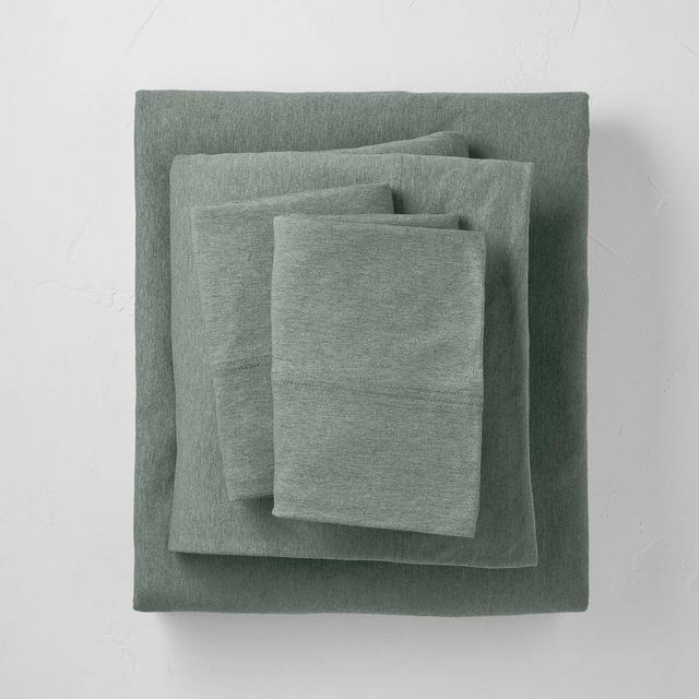 King Lycocell Jersey Solid Sheet Set Sage Green - Casaluna™