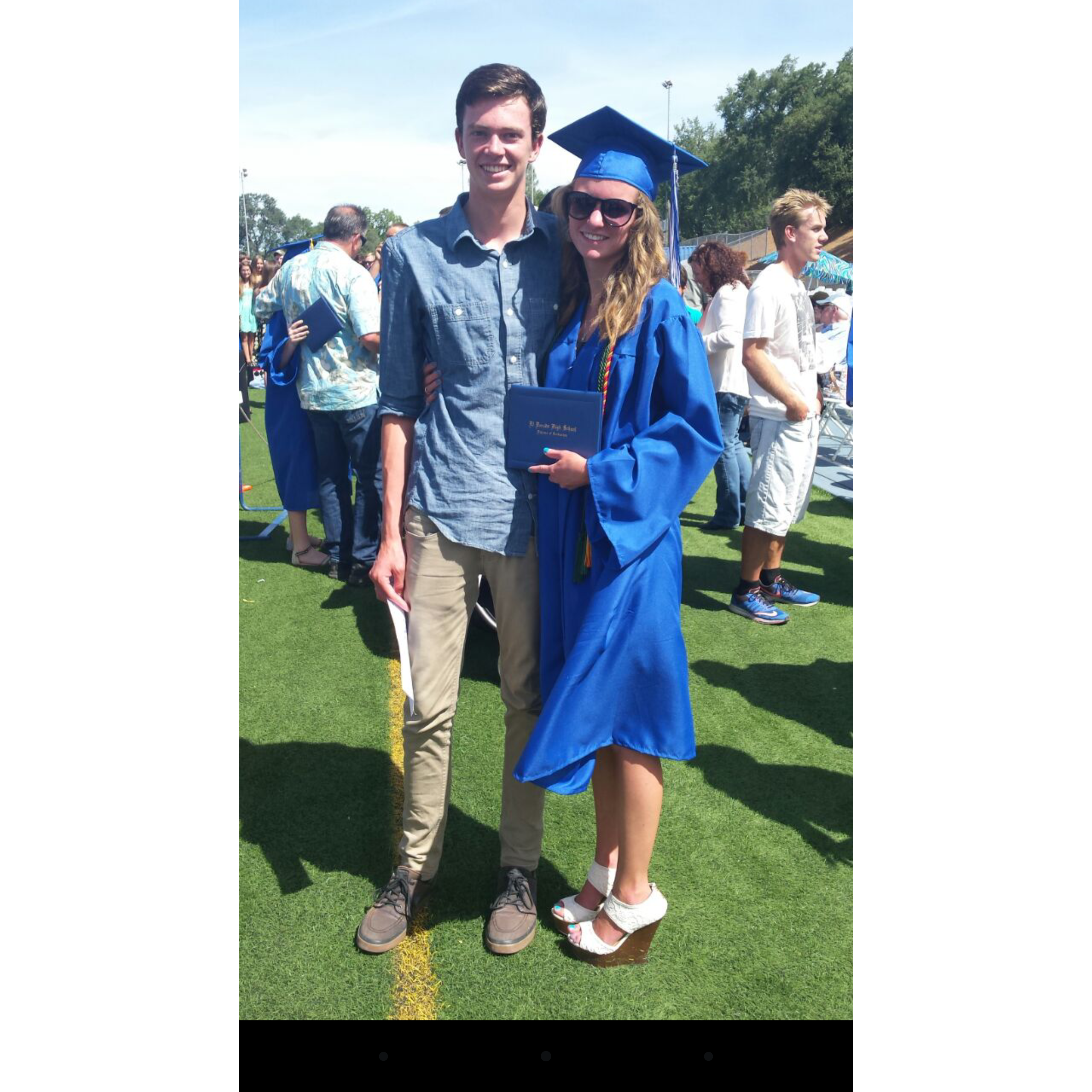 Megan's high school graduation.