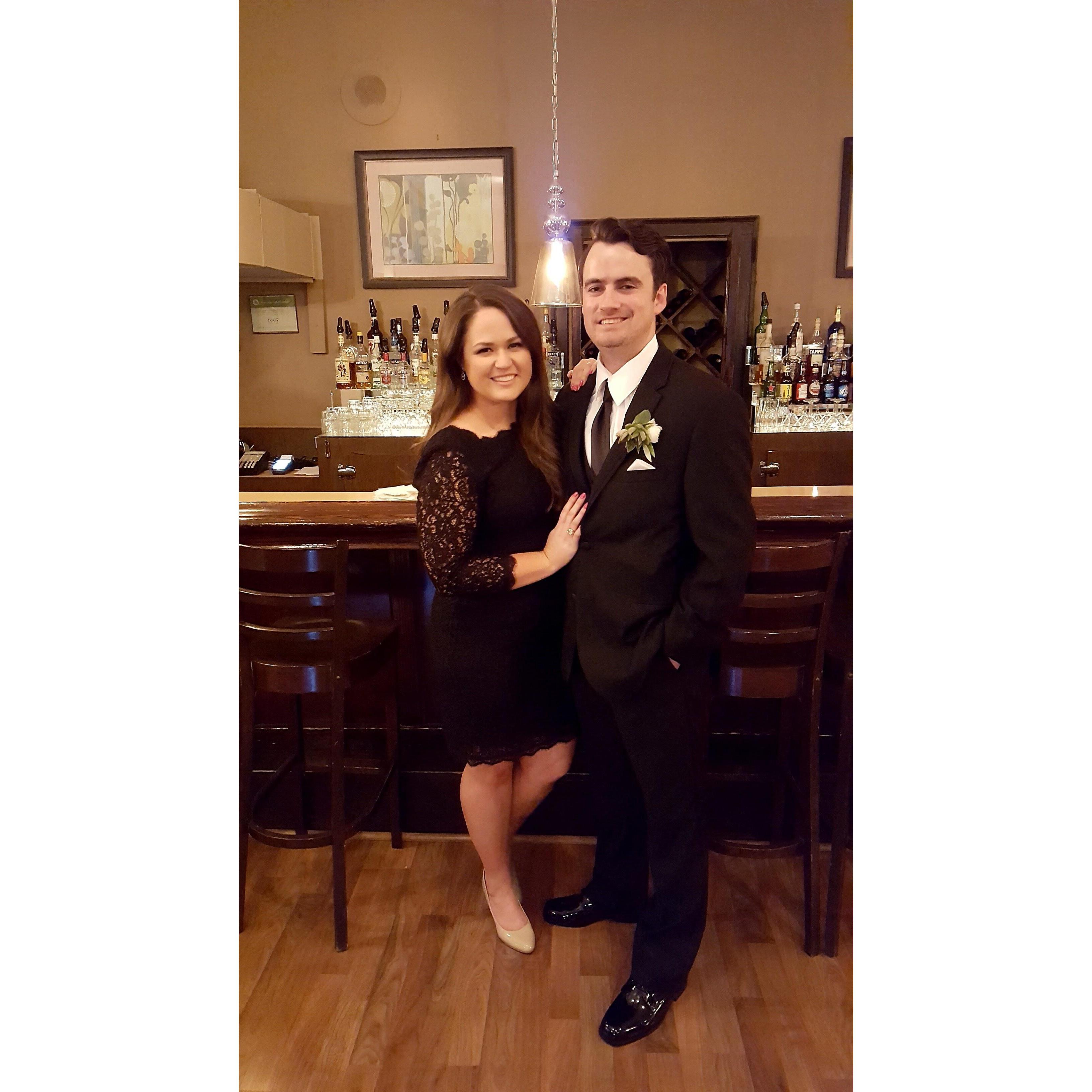 Attending Max's groomsman Will's wedding in Chicago.