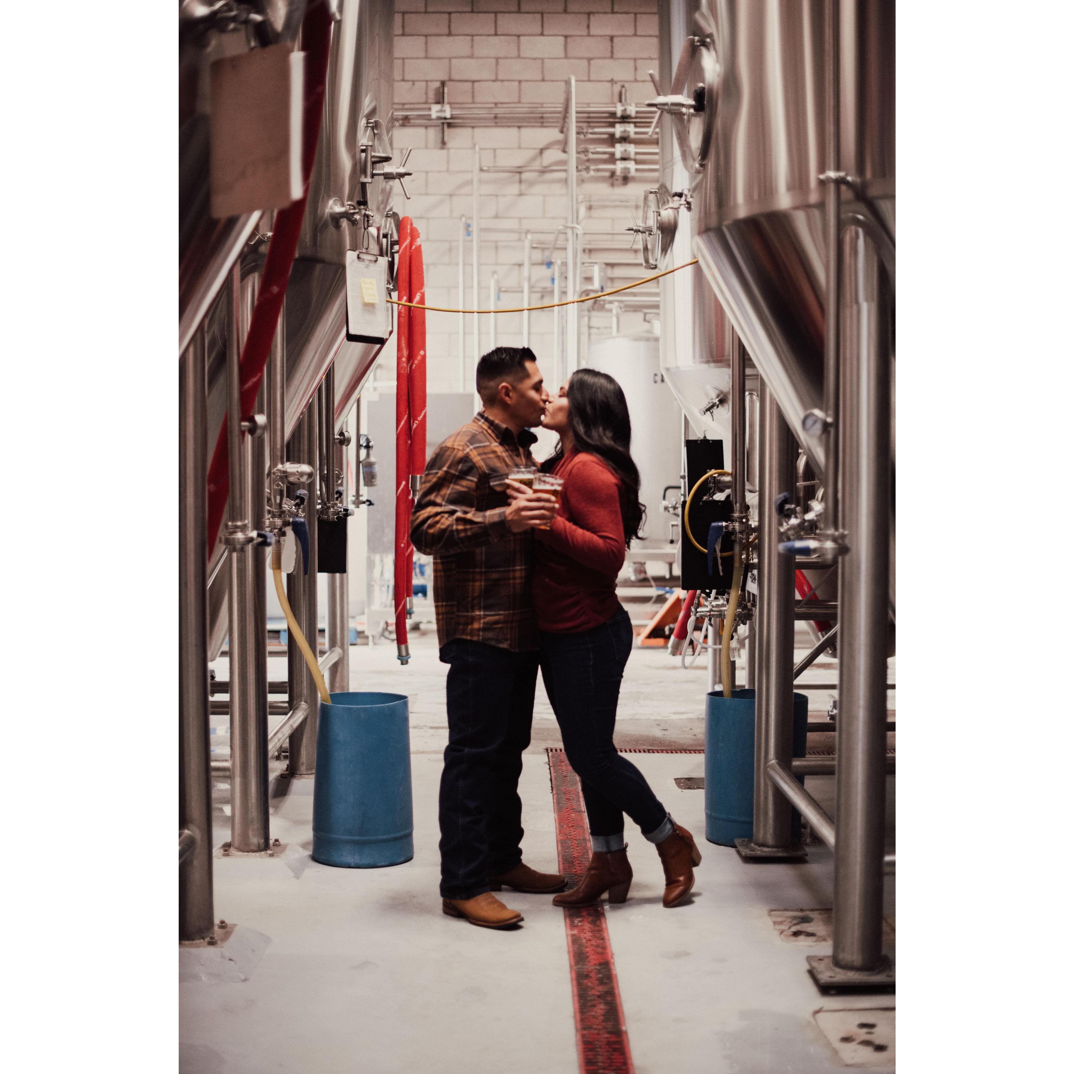 2019 - ENGAGED! Every kiss begins with a Brew ;)
