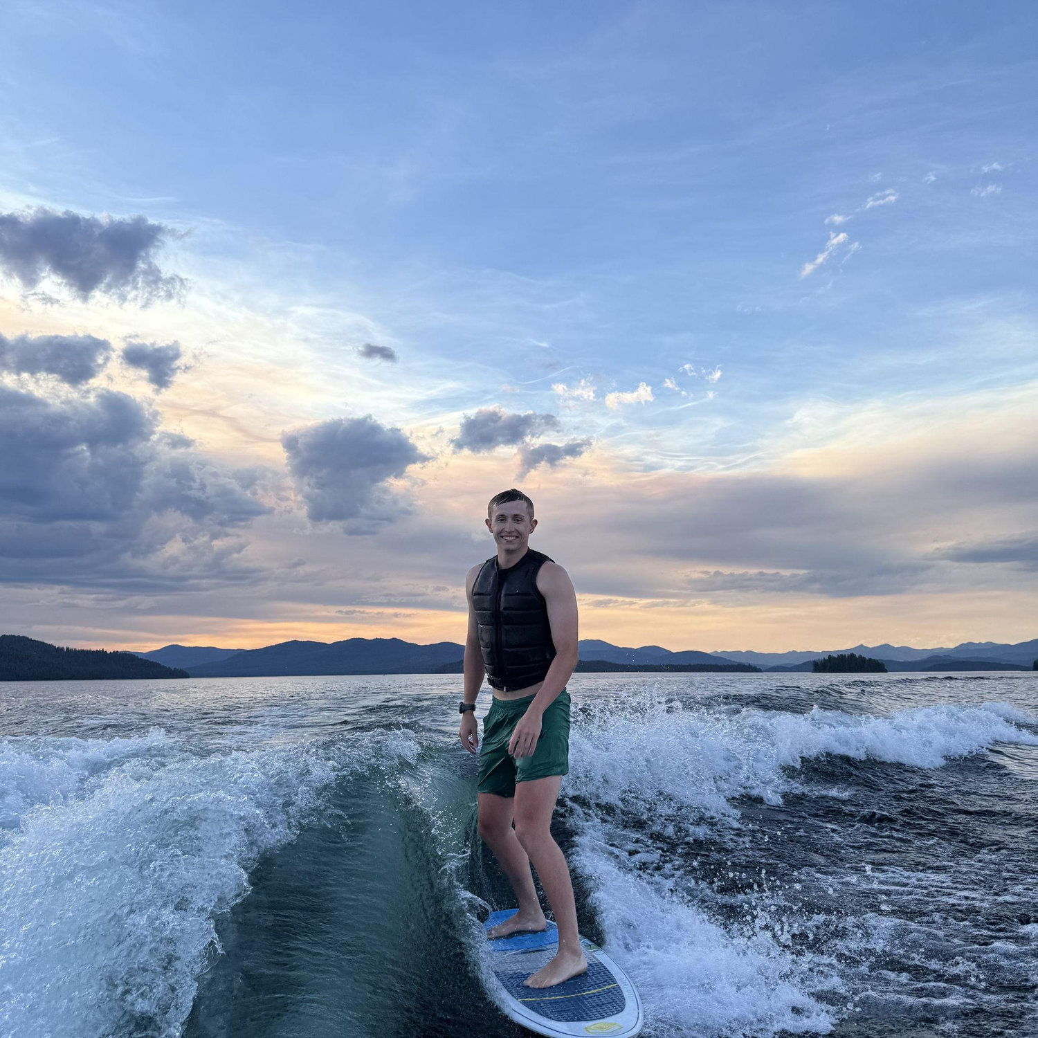 Surfing at Priest Lake!