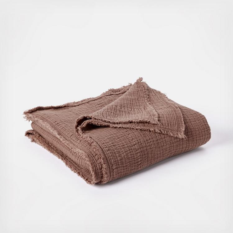 Coyuchi, Topanga Organic Matelasse Throw Zola