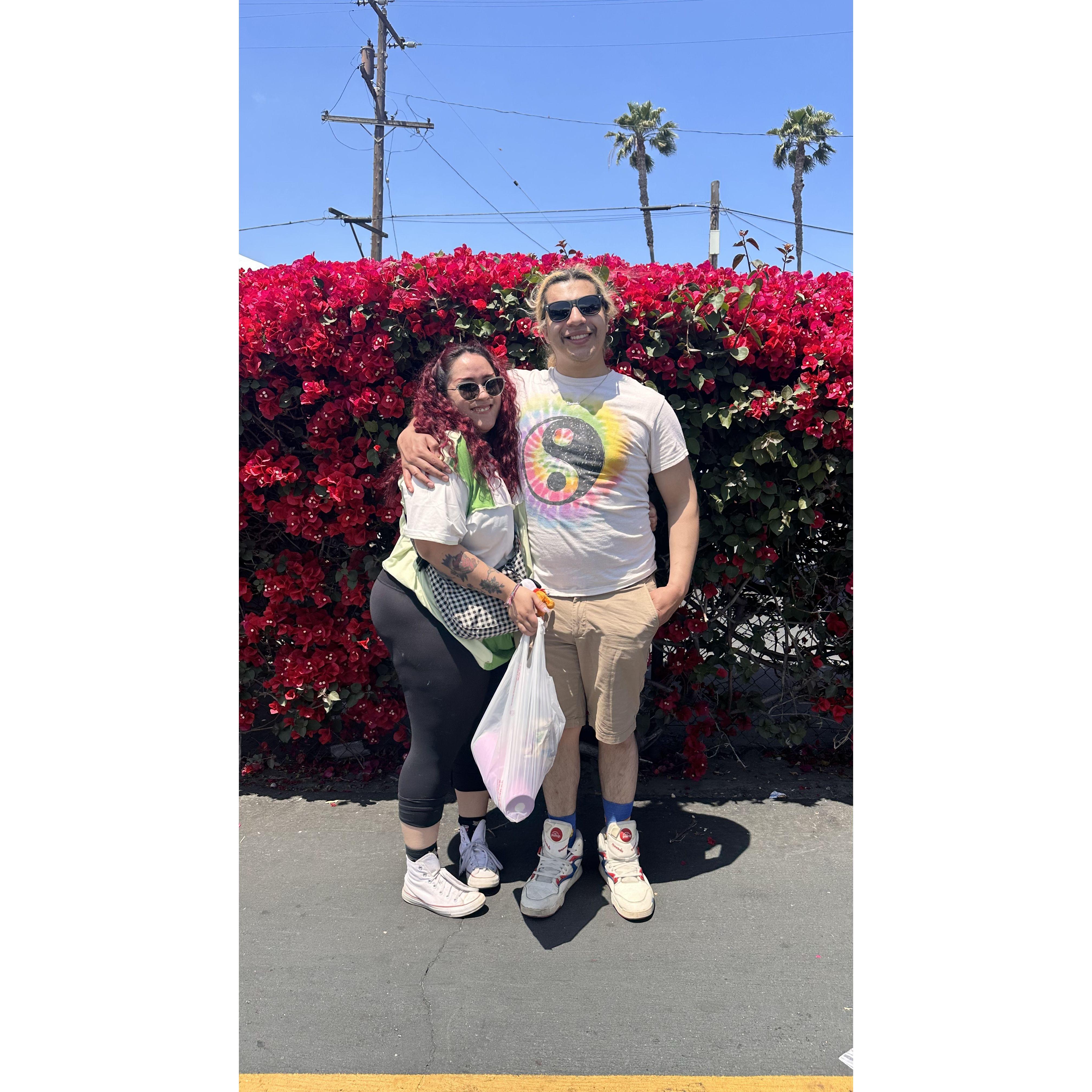 Third anniversary spent in California.