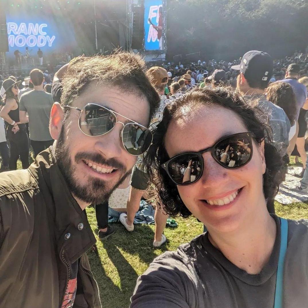 At Outside Lands - not featured but present, Sarah's Dad, who is probably off seeing a much cooler band (Aug '22)