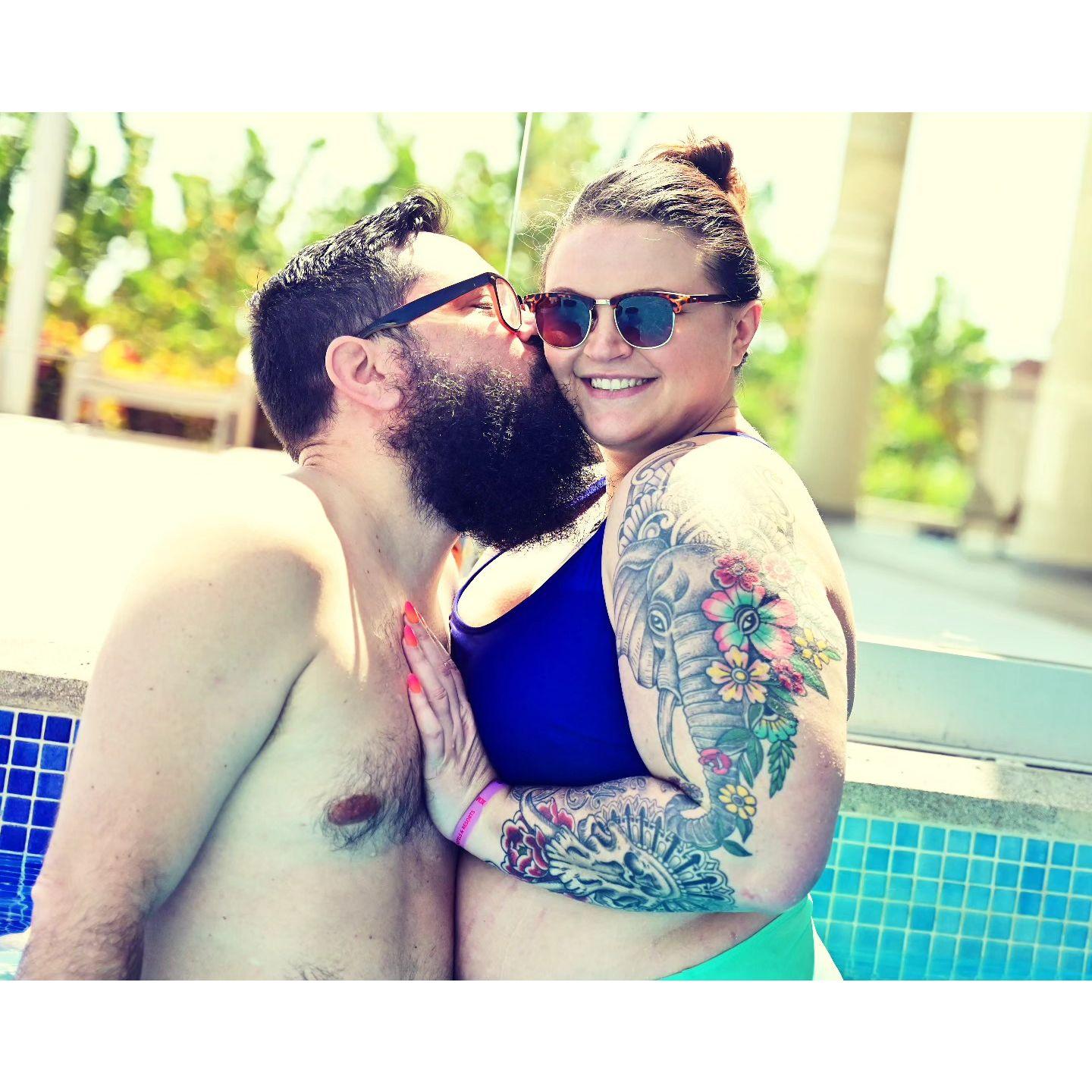 mini photo-shoot at the all inclusive resort in Cancun