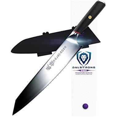 DALSTRONG Phantom Series - Japanese High-Carbon - AUS8 Steel - Sheath (9.5" Chef)