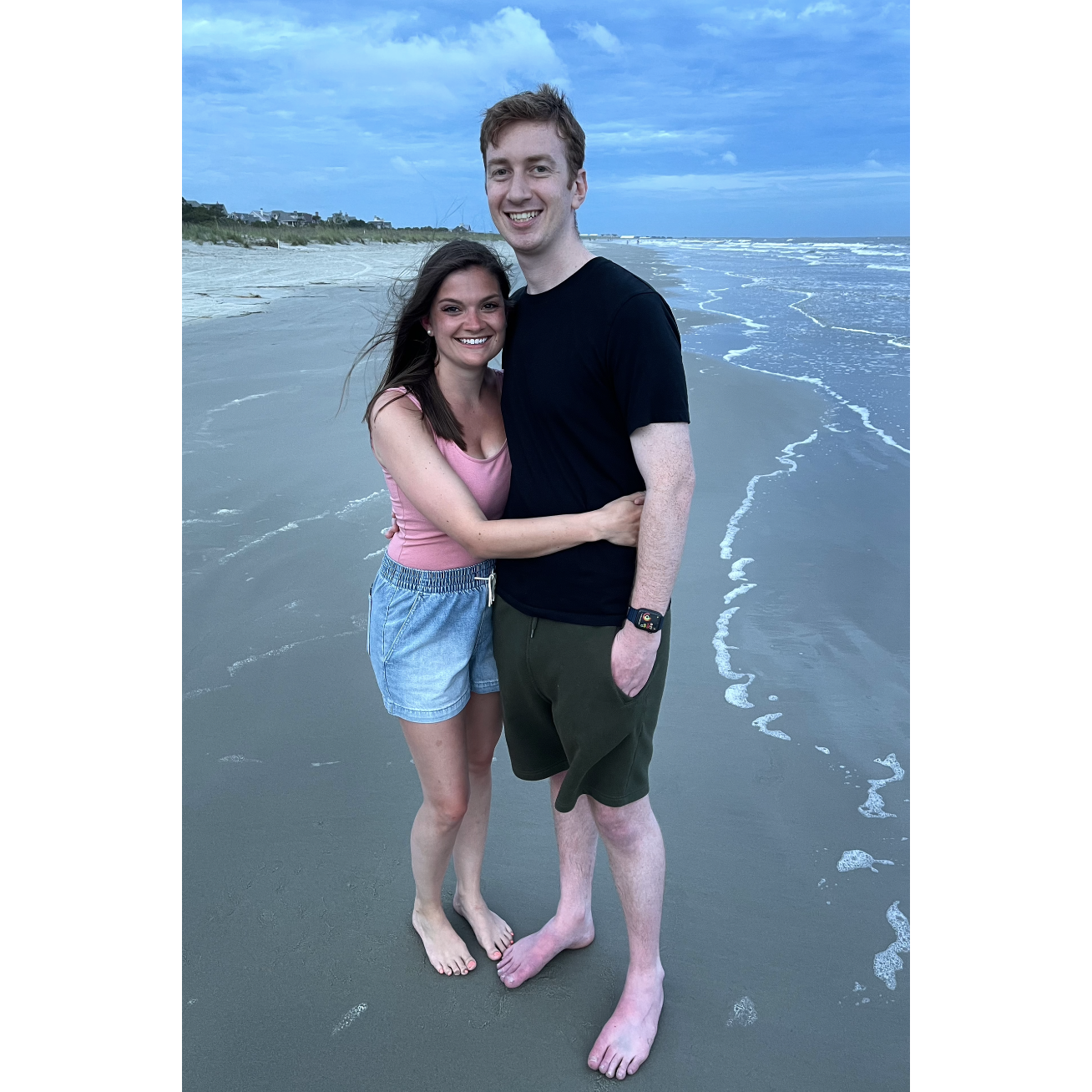 Taken on a family vacation to Kiawah with the Greers - Emily sent this photo to her little sister who thought they got engaged