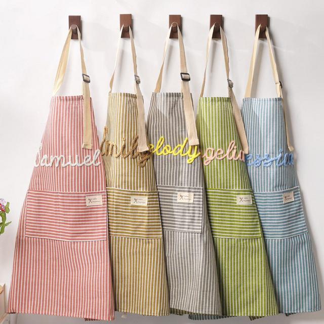 Custom Cooking Apron with Pocket,Personalized Apron,Kitchen Apron,Gift for mom,Gift for Her,Gift for Cooking
