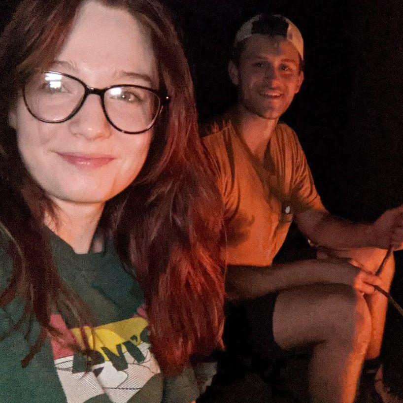 Summer 2021: Camping trip right before Grace moved to NC.