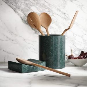 Geneve Green Marble Utensil Holder by Daniel Humm + Reviews | Crate & Barrel