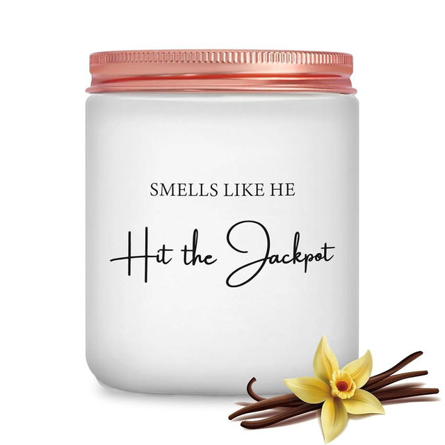 Bride Gifts for Wedding Bachelorette Bridal Shower Gifts for Bride to Be - Vanilla Scented Engaged Candle, Funny Wedding Engagement Gift for Couples Newlyweds Present for Bachelorette Party