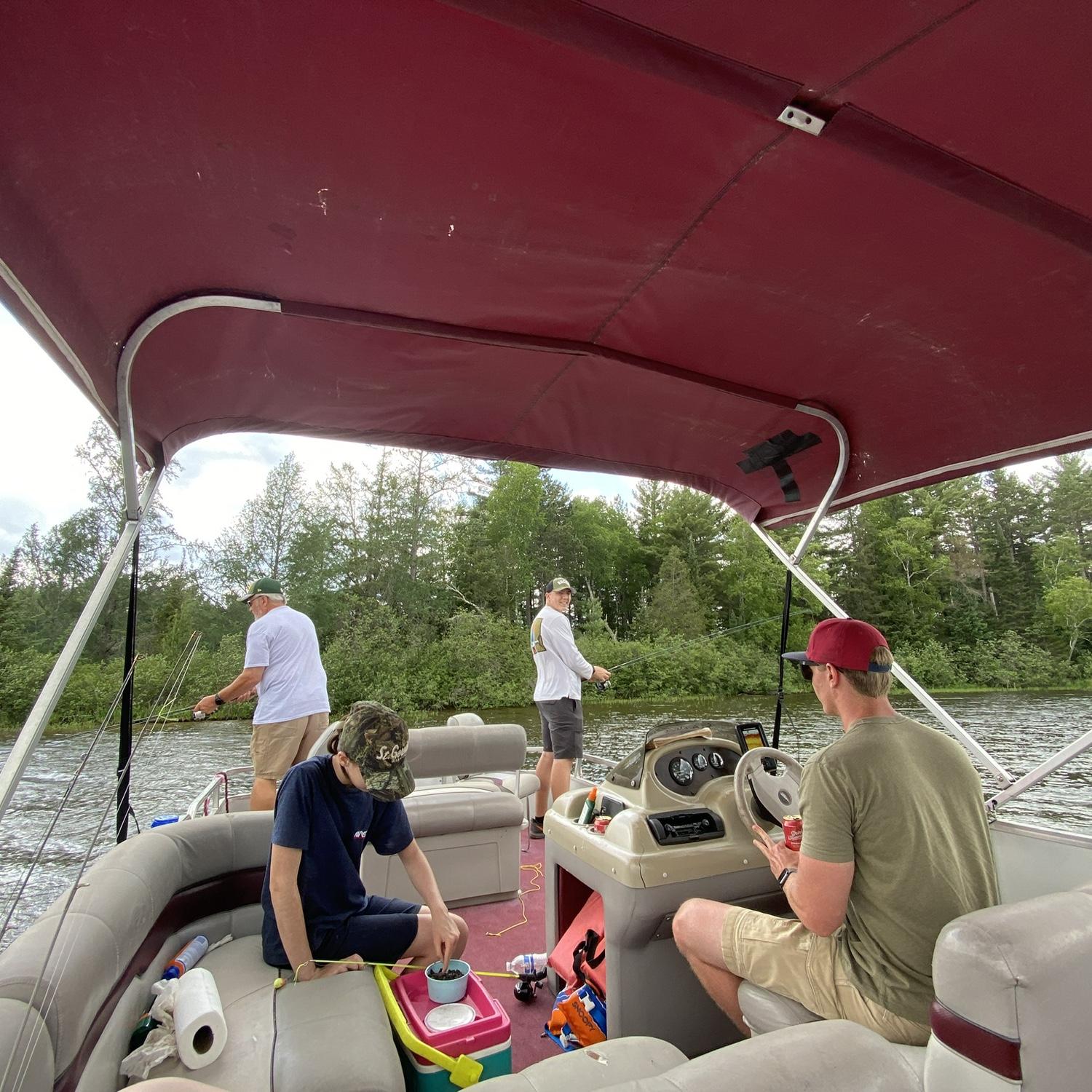 Fishing on Plum Lake in Wisonsin